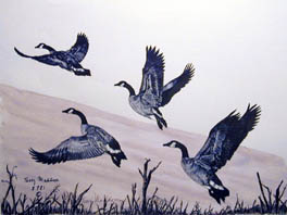 Rising Geese