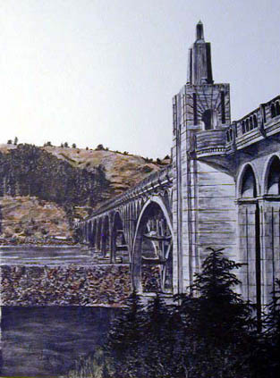Gold Beach Bridge - Rouge River