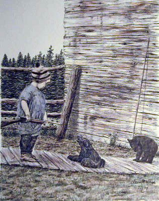 Boy and Cubs