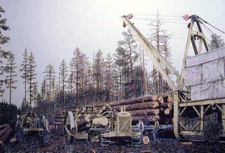 Railroad Log Loader